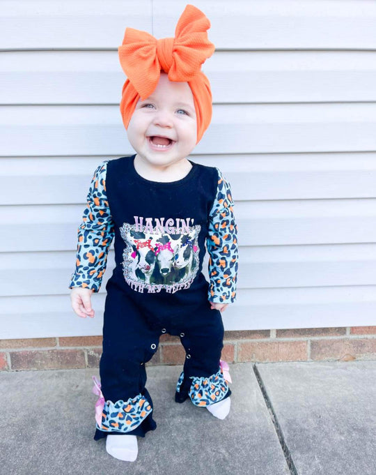 Leopard Hangin with my Heifers romper