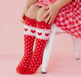 Be mine lace top knee high socks