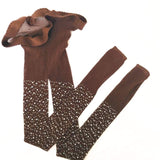 Bling tights- coffee brown