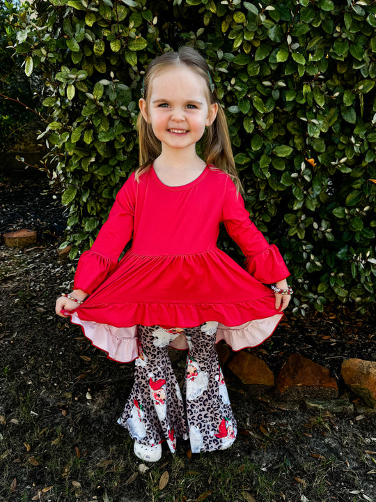 Leopard Santa Bell Set