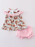 Western smocked girls set