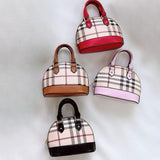 Mini plaid purse