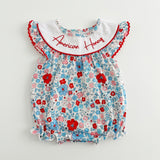 American honey embroidery romper