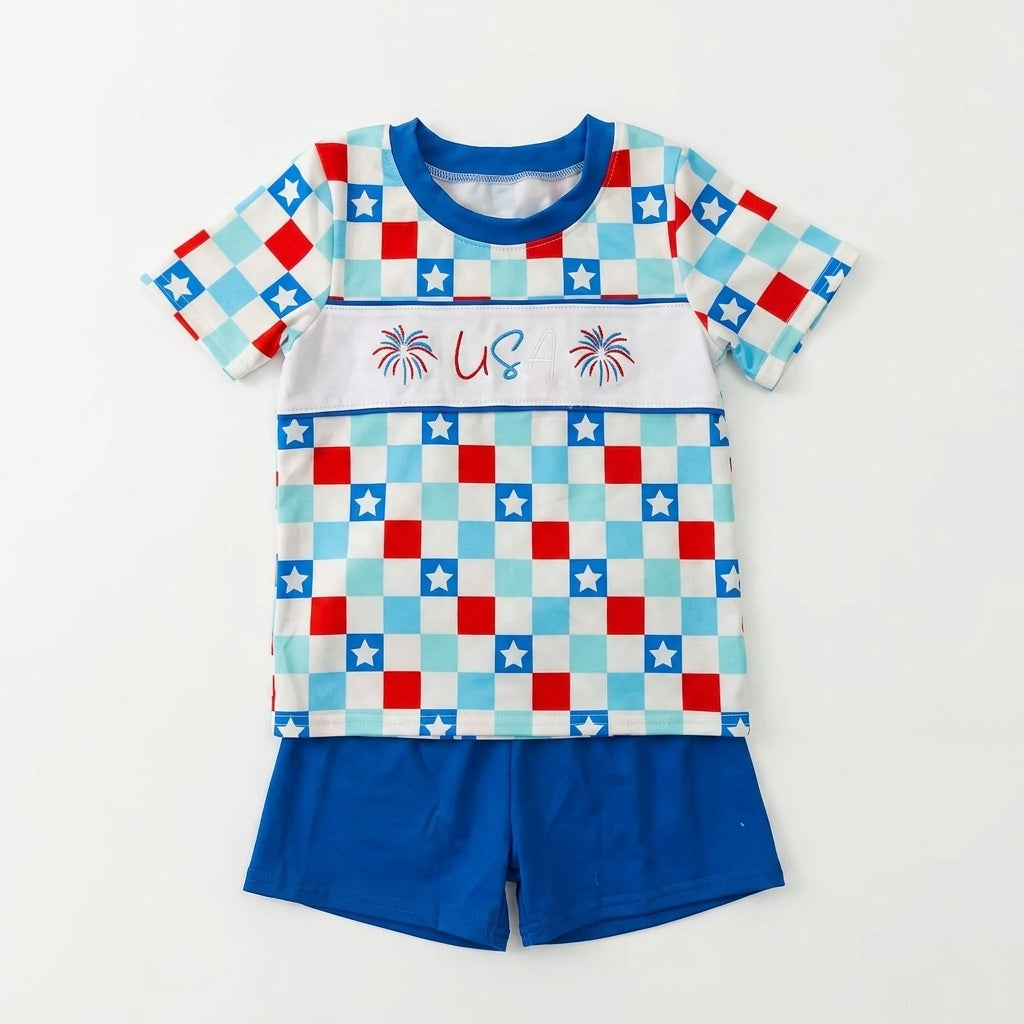 USA check boy set