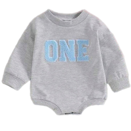 Gray ONE romper