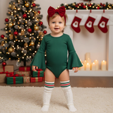 Ribbed bell Leo - green