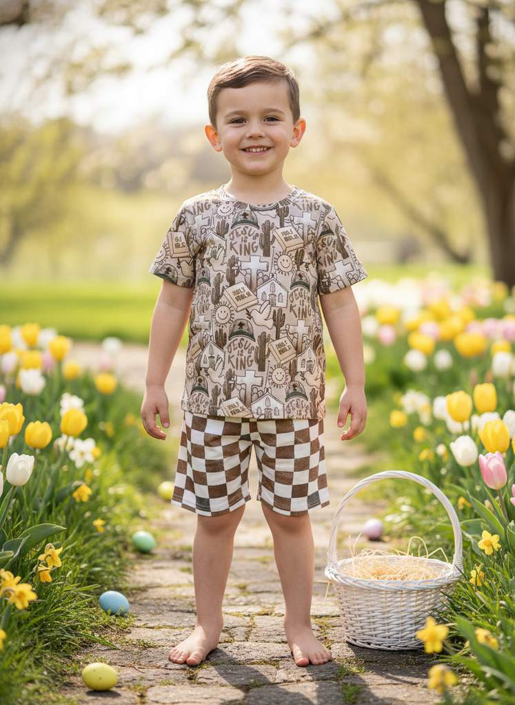 Boys Jesus is king set