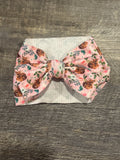 Pink fawn bow