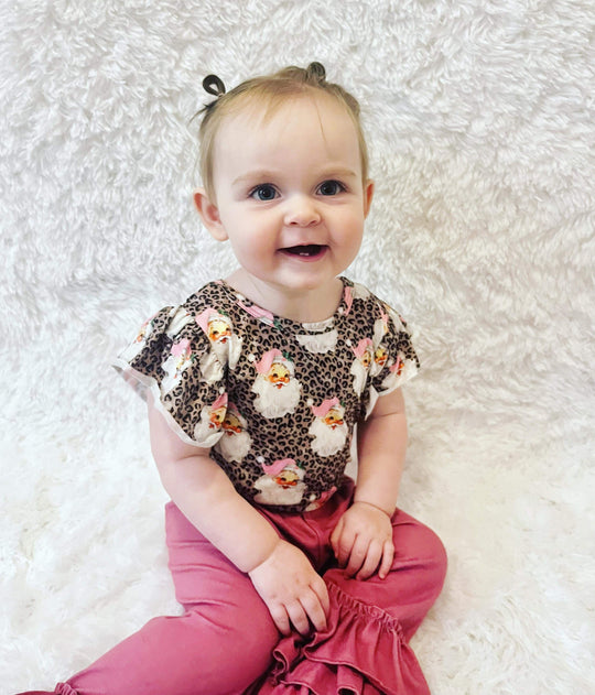 Pink leopard Santa leo