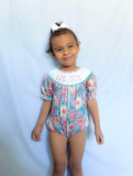 Smocked lil sis romper