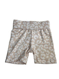 Neutral leopard Biker shorts