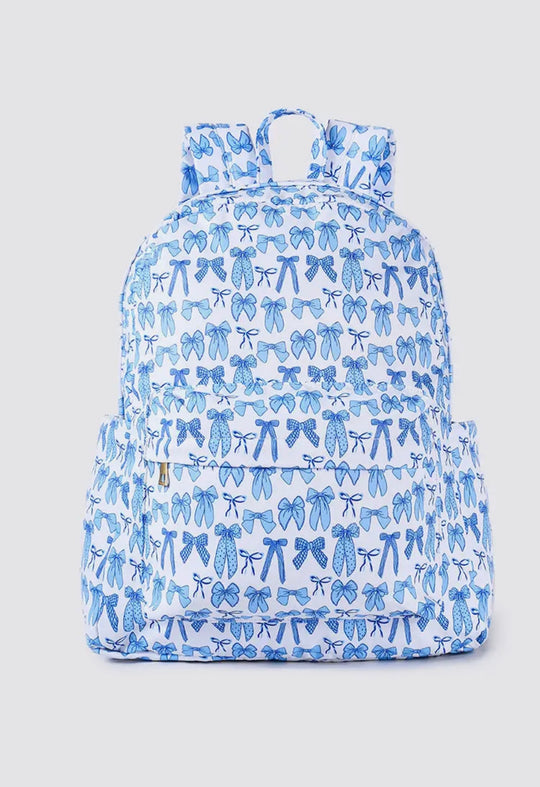 Blue bows backpack