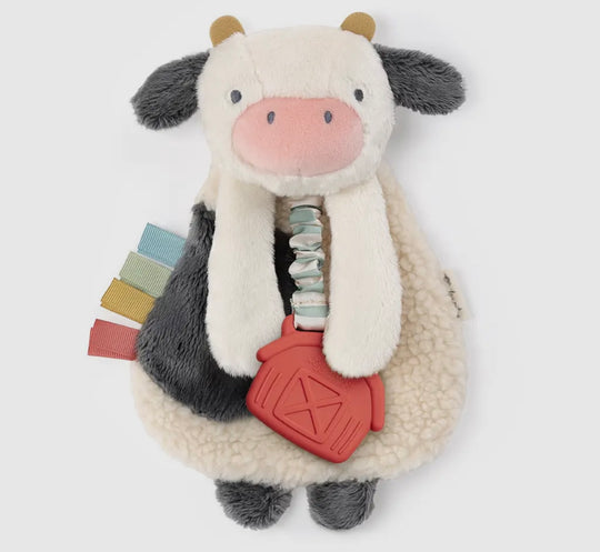 Itzy cow Lovey™ with Silicone Teether Toy
