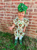 St Patrick’s highland skirted romper