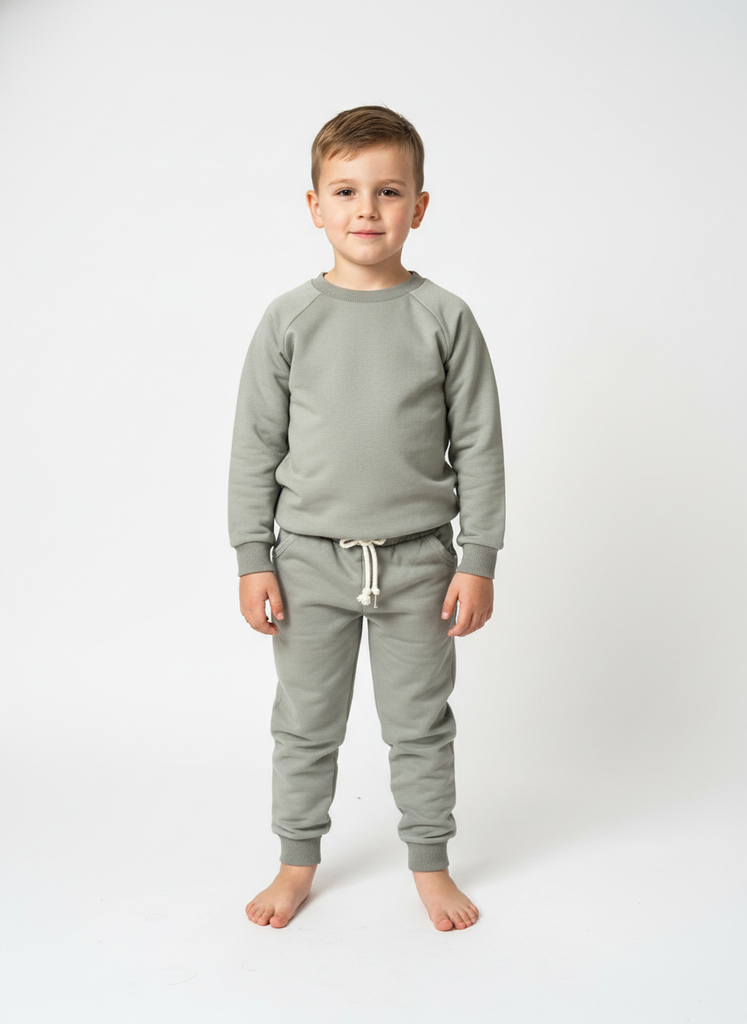 Brushed French terry jogger set- sage