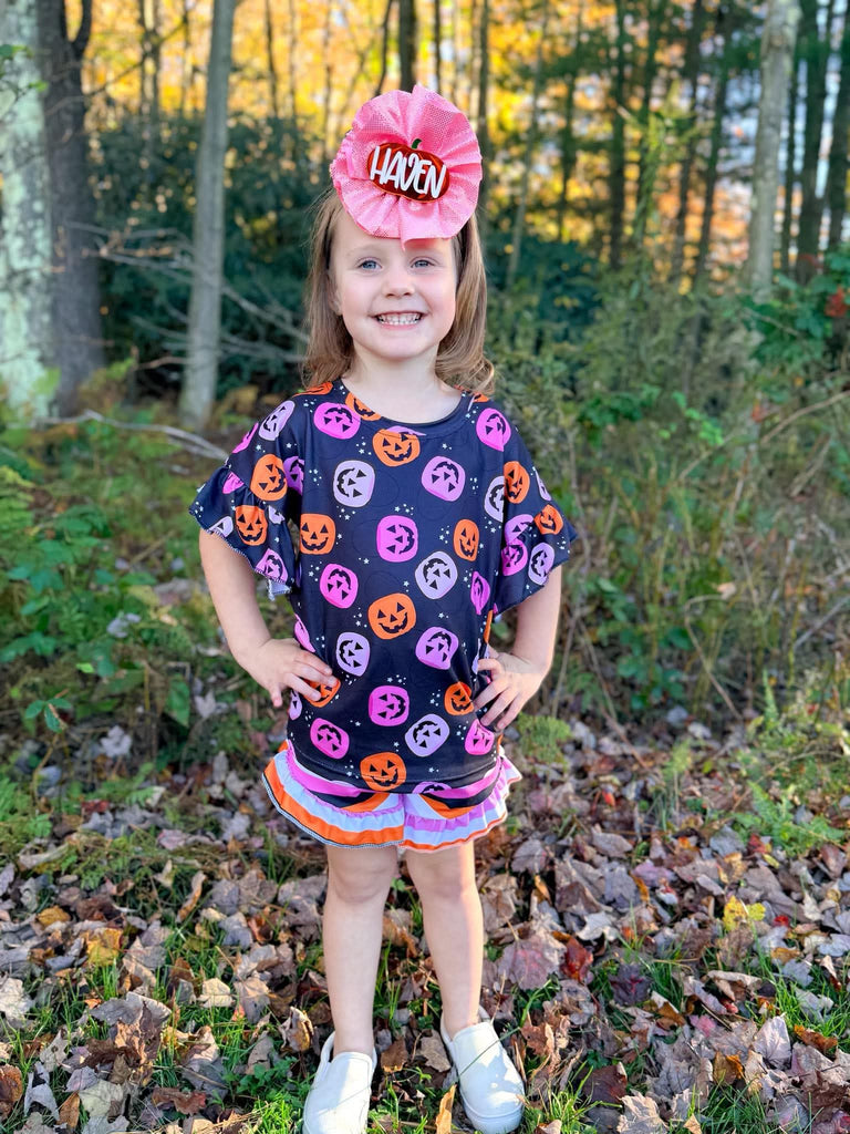 Halloween bucket ruffle set