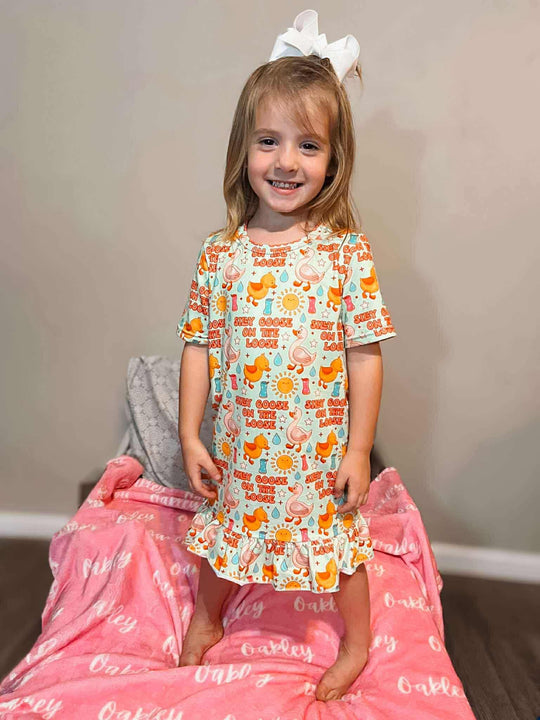 Silly goose Nightgown- milk silk