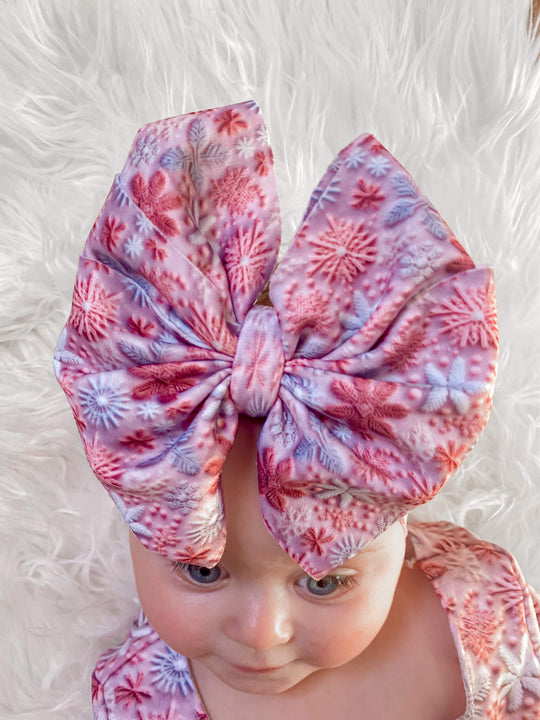 Snowflake messy wrap