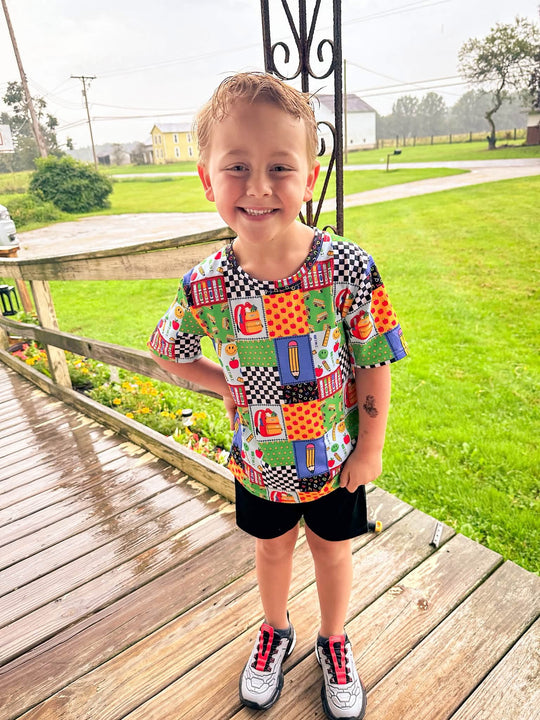 Smiley pencil short Sleeve T shirt