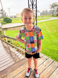 Smiley pencil short Sleeve T shirt
