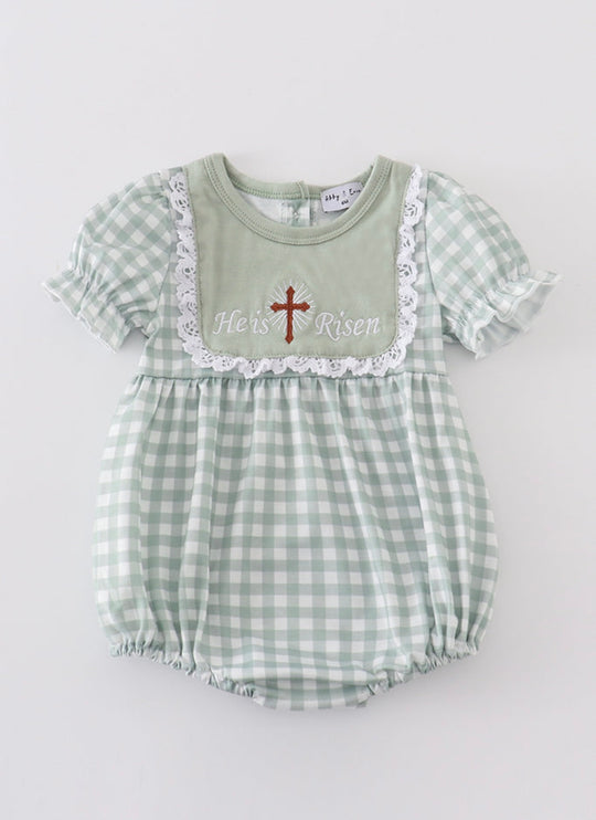 Sage he is risen romper