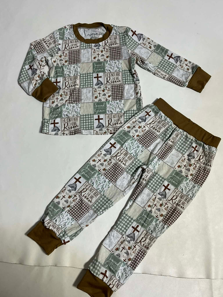 Matthew 28:6 Bamboo 2 Pc set