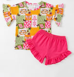 Butterfly faith bows ruffle set