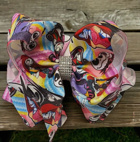 6.5” Halloween bow clip