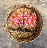 Orange and pink leopard sailor piggies