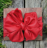 Metallic shredded bow- red