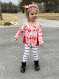 Christmas cookies ruffle romper