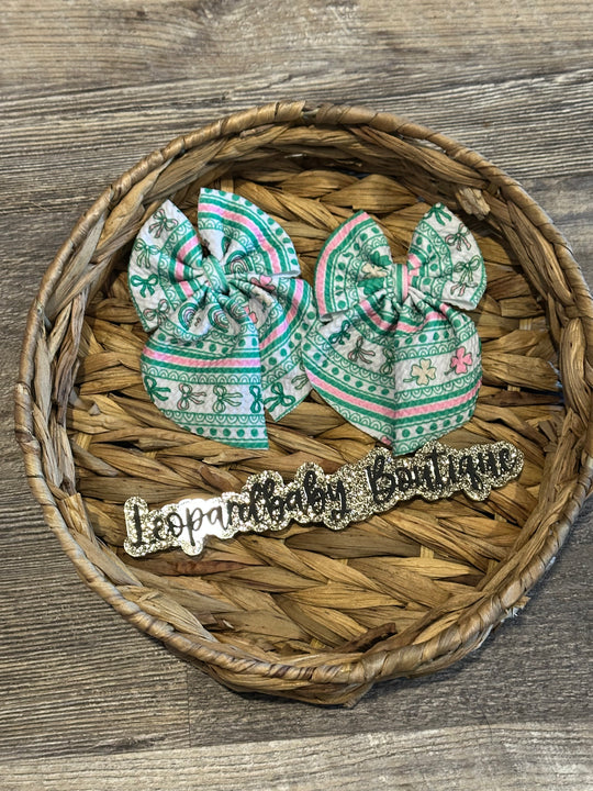 St Patty bows sailor piggies