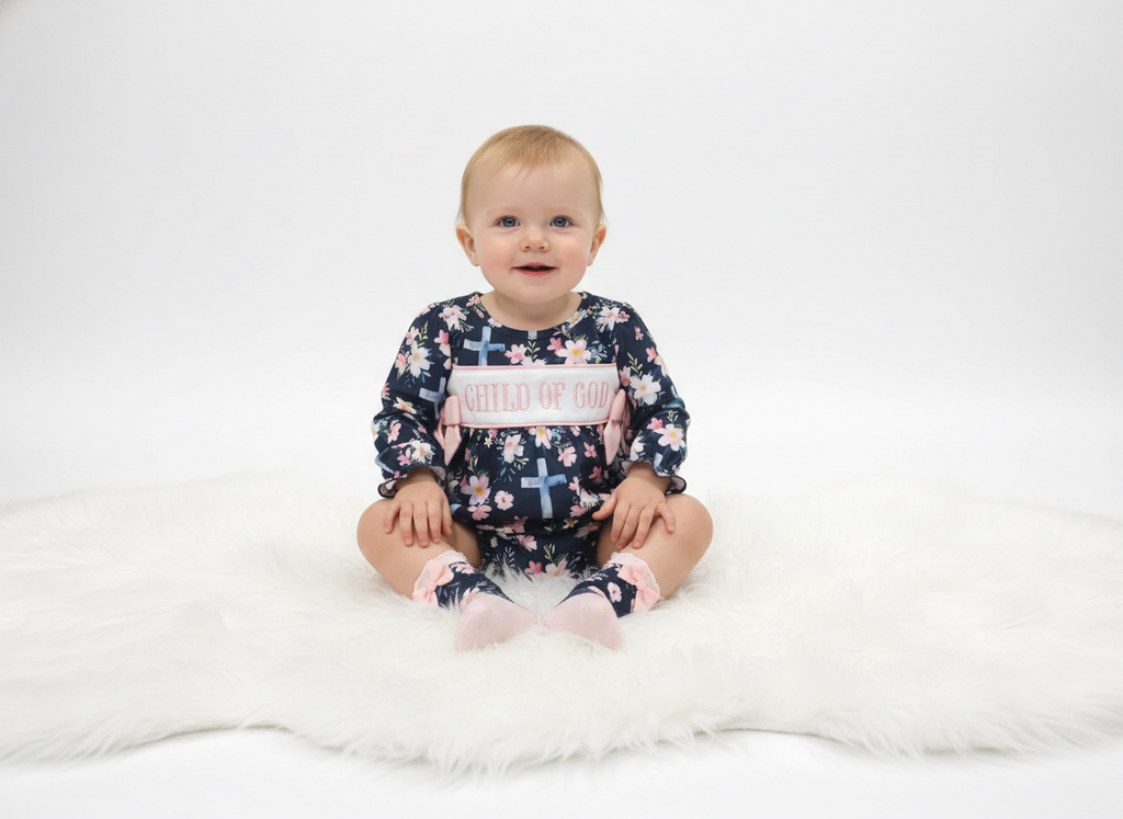 Child of god floral Romper
