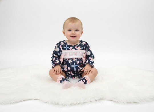 Child of god floral Romper