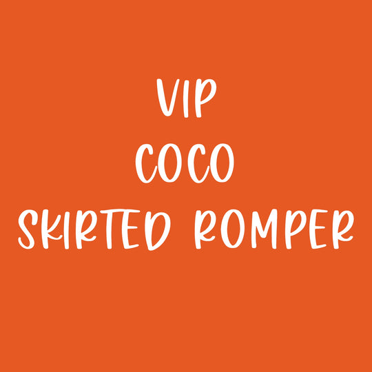 VIP coco skirted romper