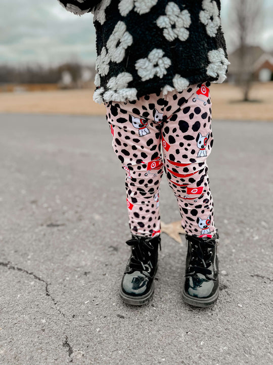 Distressed Dog leggings - milk silk