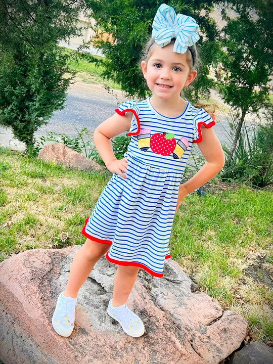 Pencil stripe back to school dress