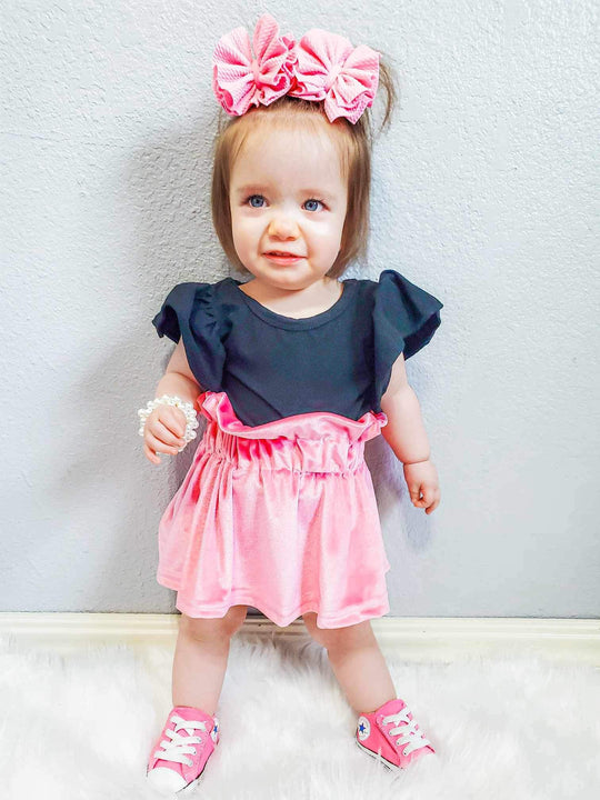 Light Pink Velvet Skirt