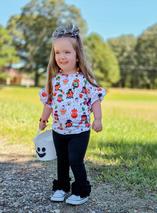 Spooky Chicken ruffle top