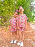 Mamas girl ruffle top set