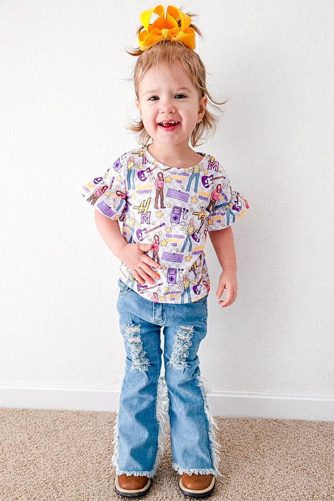 Bootcut denim pants