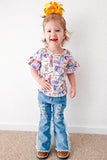Bootcut denim pants