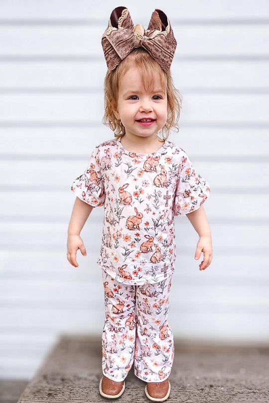 Bunny cross two piece bell set