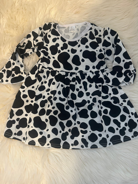 Cow spots dress - SIZE 2T