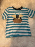 Blue cow top