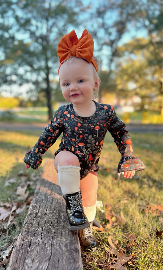 Cottage Core Mushrooms long sleeve bell leo