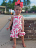 Pink bows athletic dress