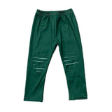 Distressed green leggings - milk silk