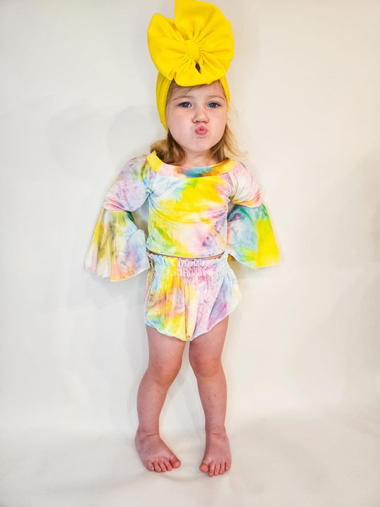 Pastel Tie dye Velvet set