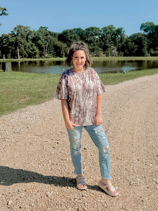 Dark camo oversized tee